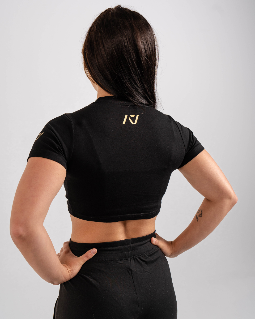 Demand Greatness True-Fit Women's Meet Crop - Gold Standard