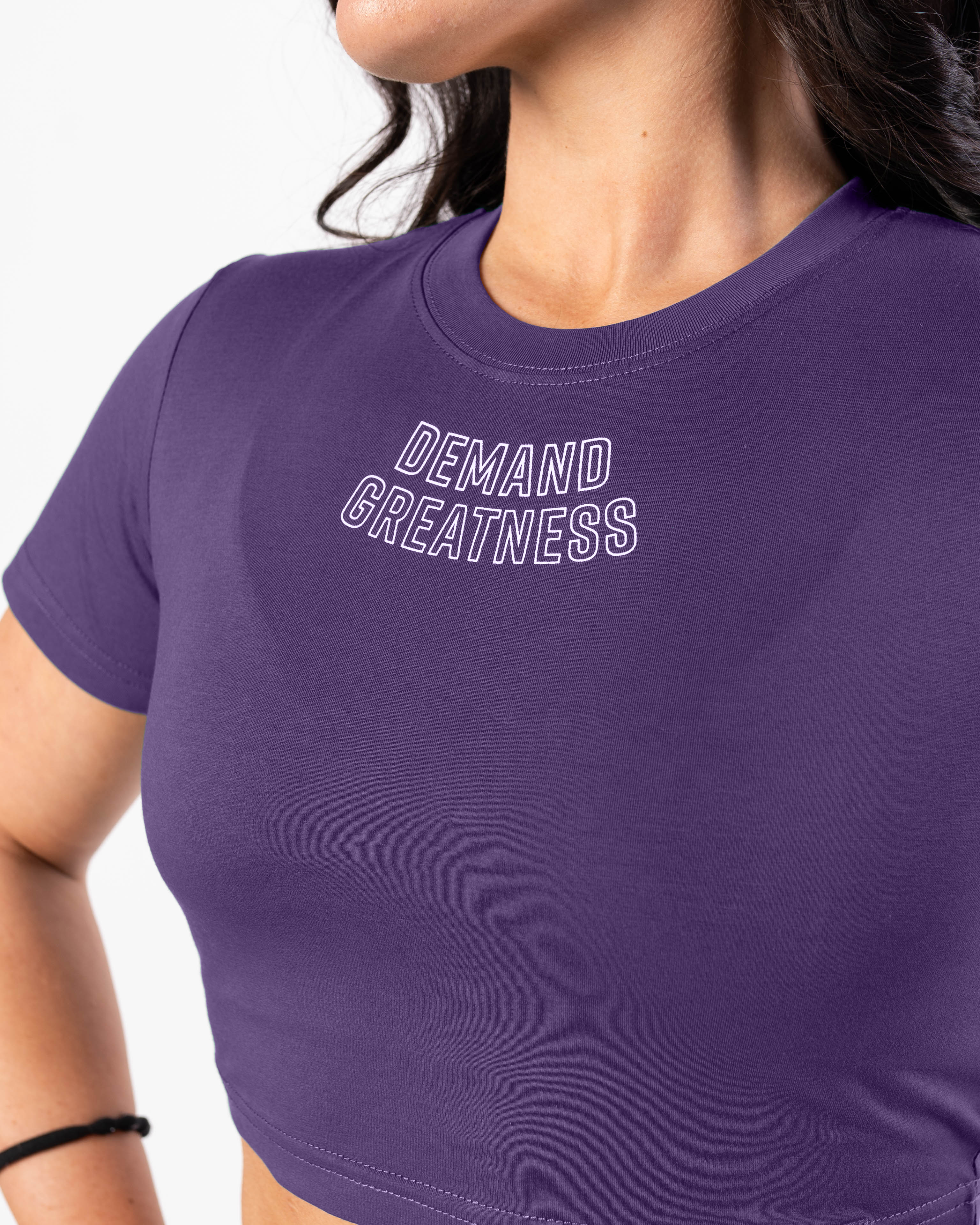 Demand Greatness True-Fit Women's Meet Crop - Purple