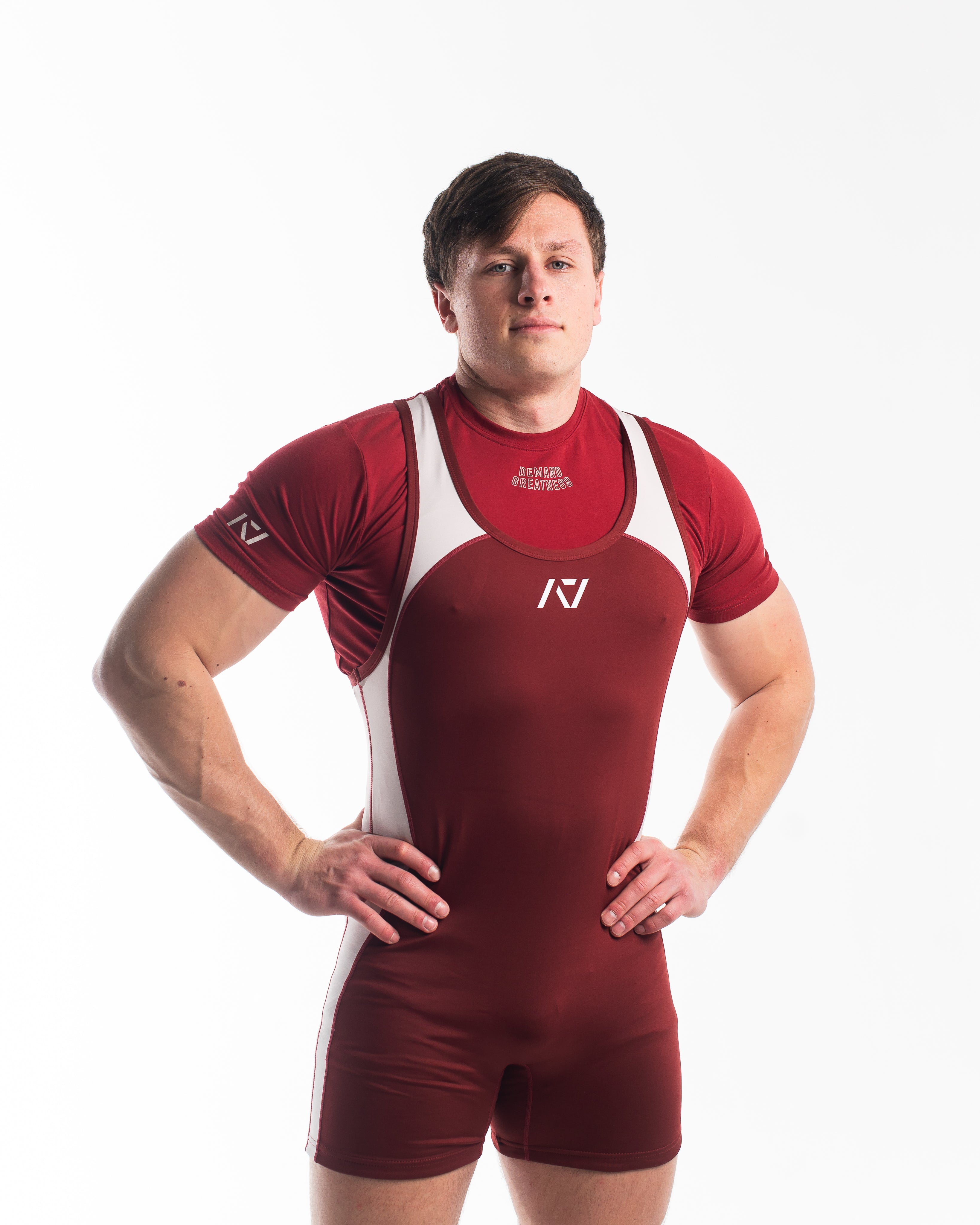 Men's Red Singlet for Powerlifting | Red Sports Singlet | A7