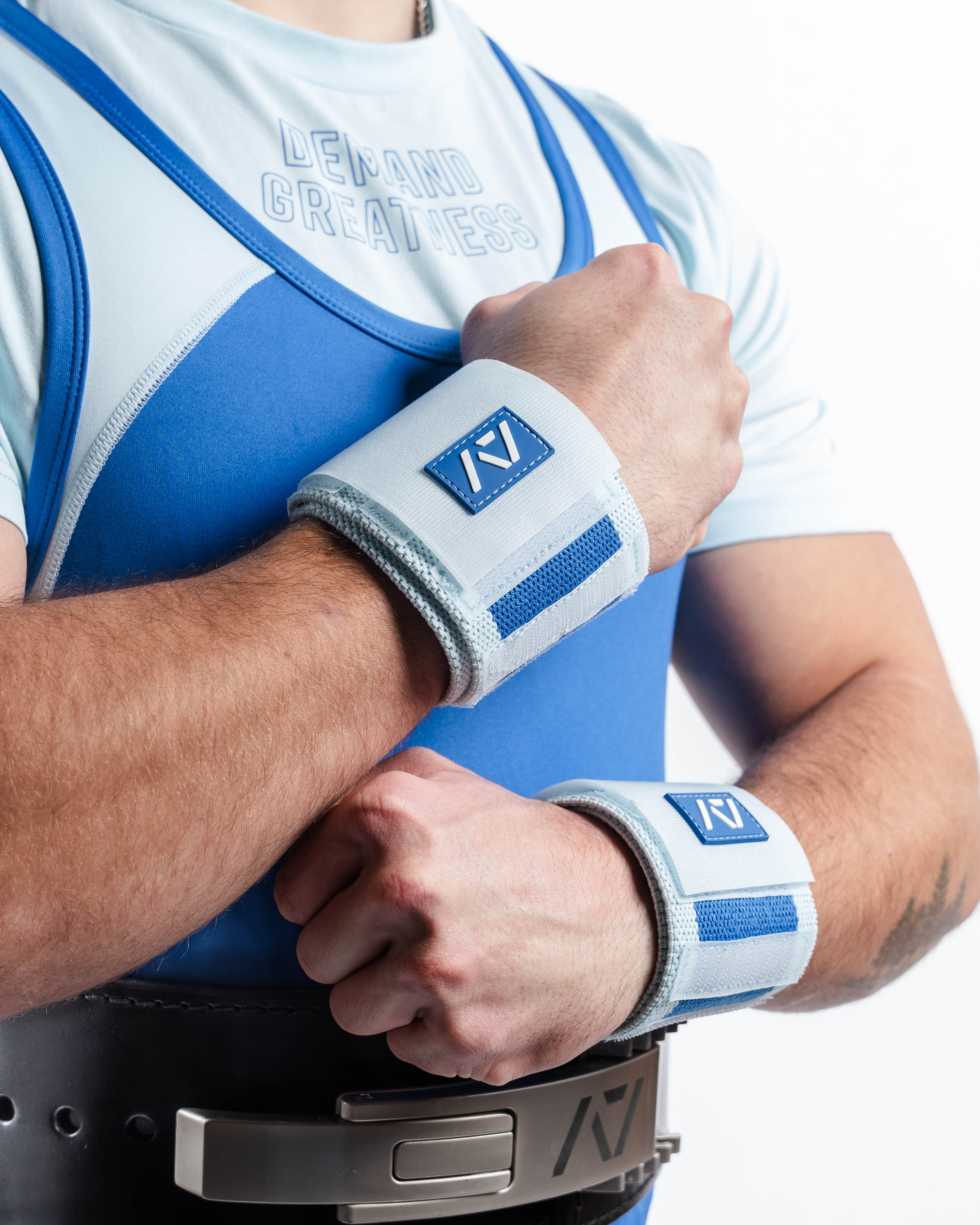 Zebra Wrist Wraps - Cyanite