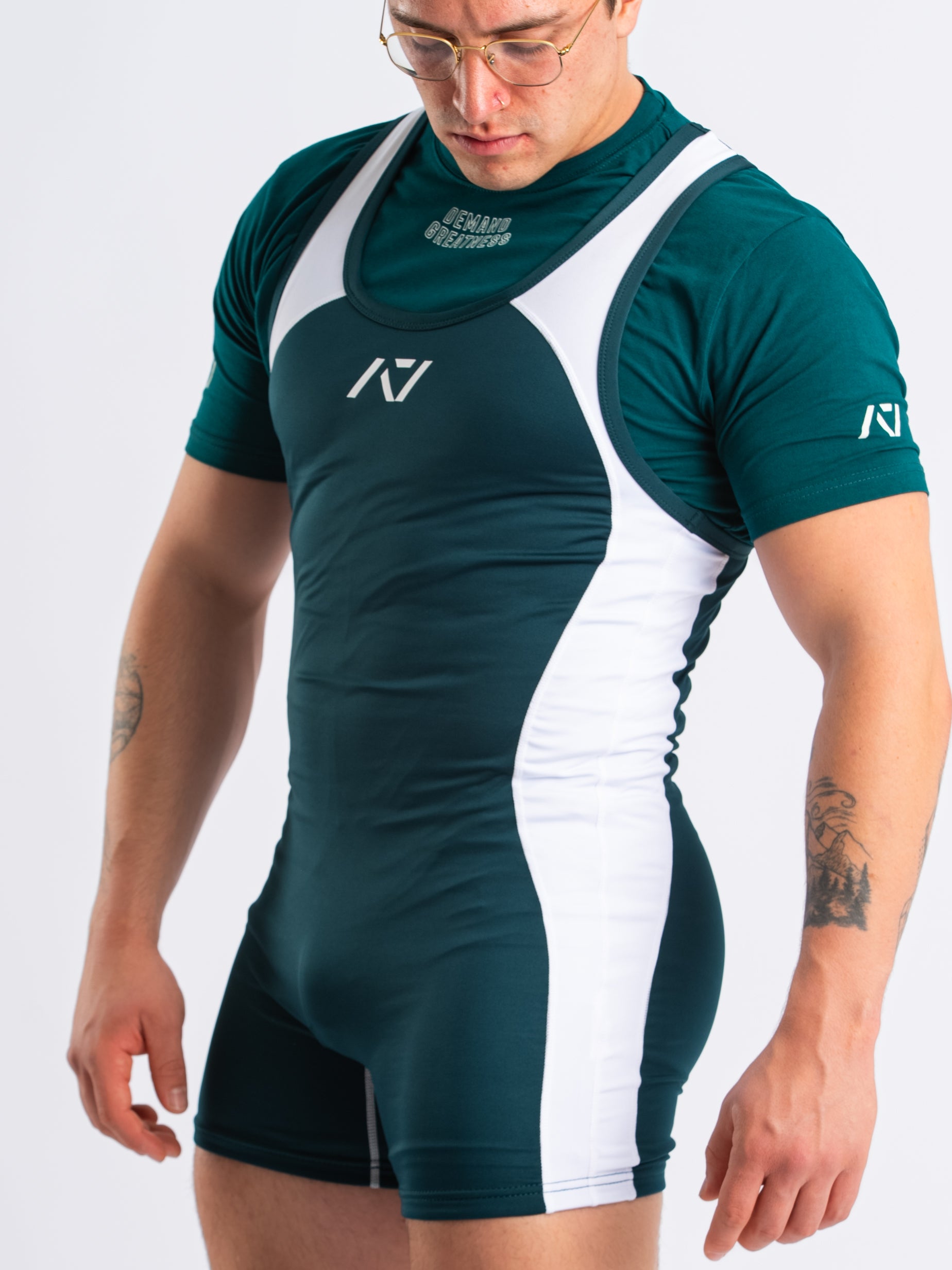 Luno Men's Singlet - Emerald Forás