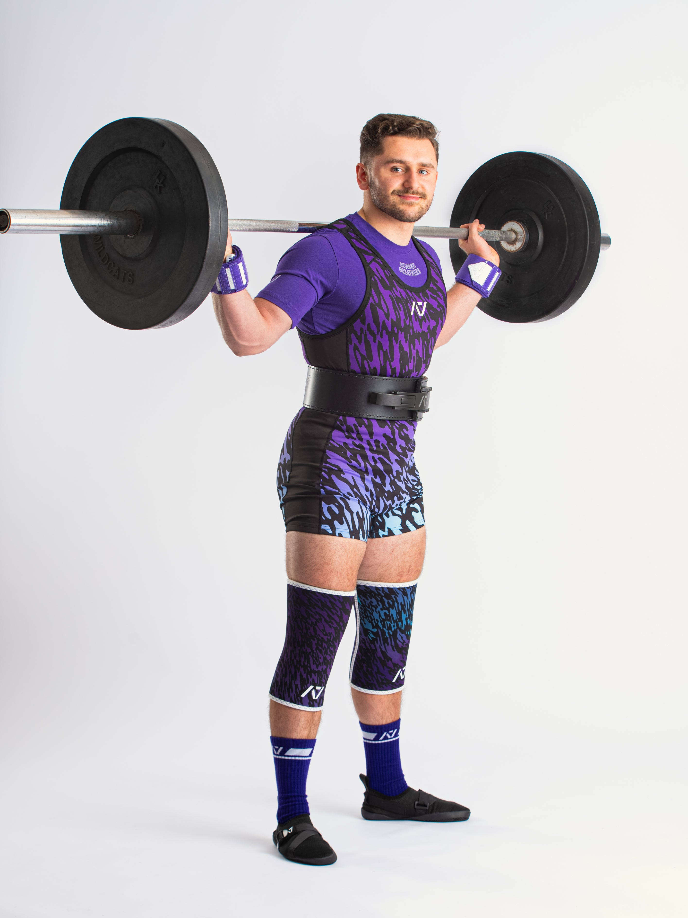 Rausch Men's Singlet - Violet Tiger