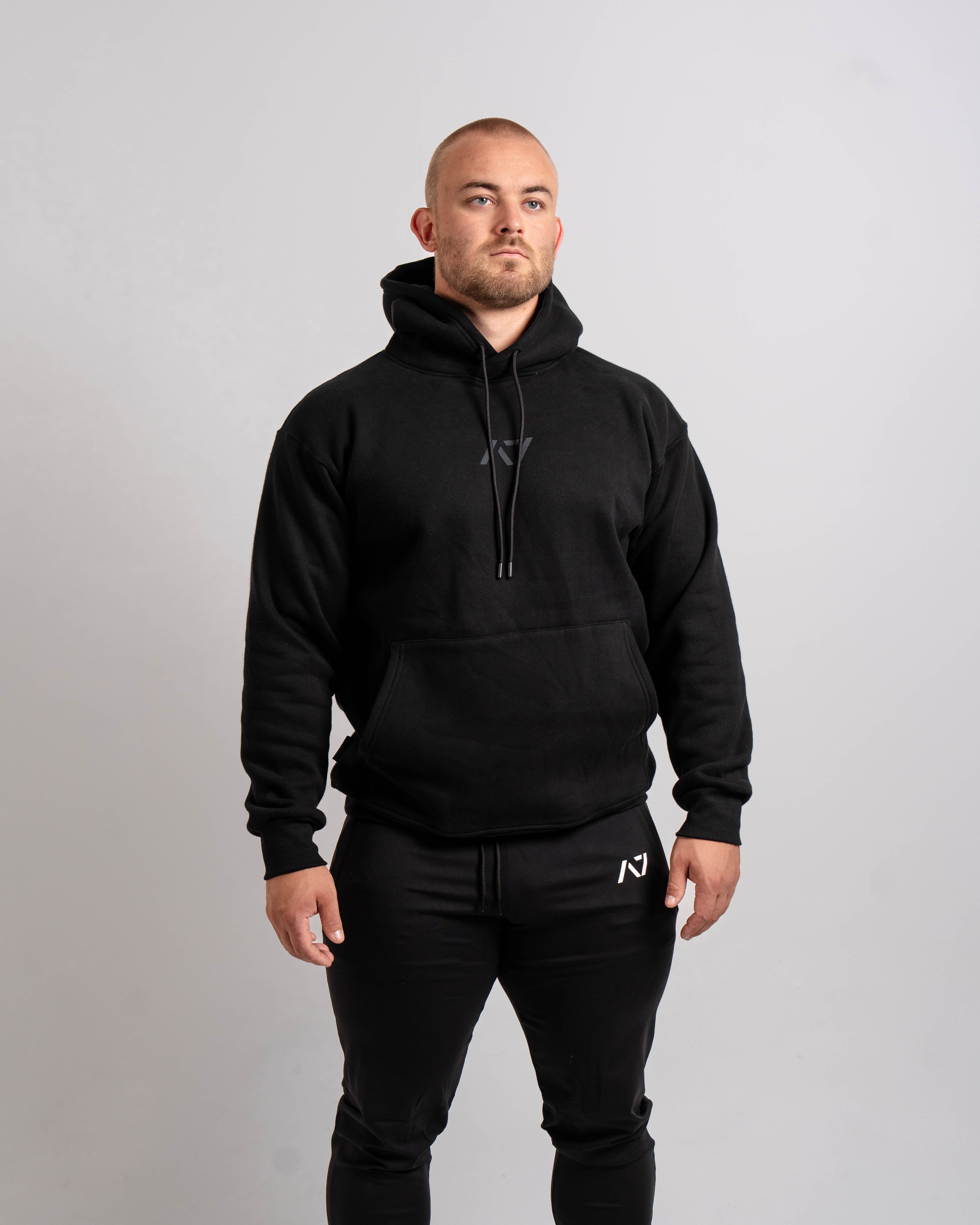 Powerlifting Unisex Hoodie - Shadow Stone Black