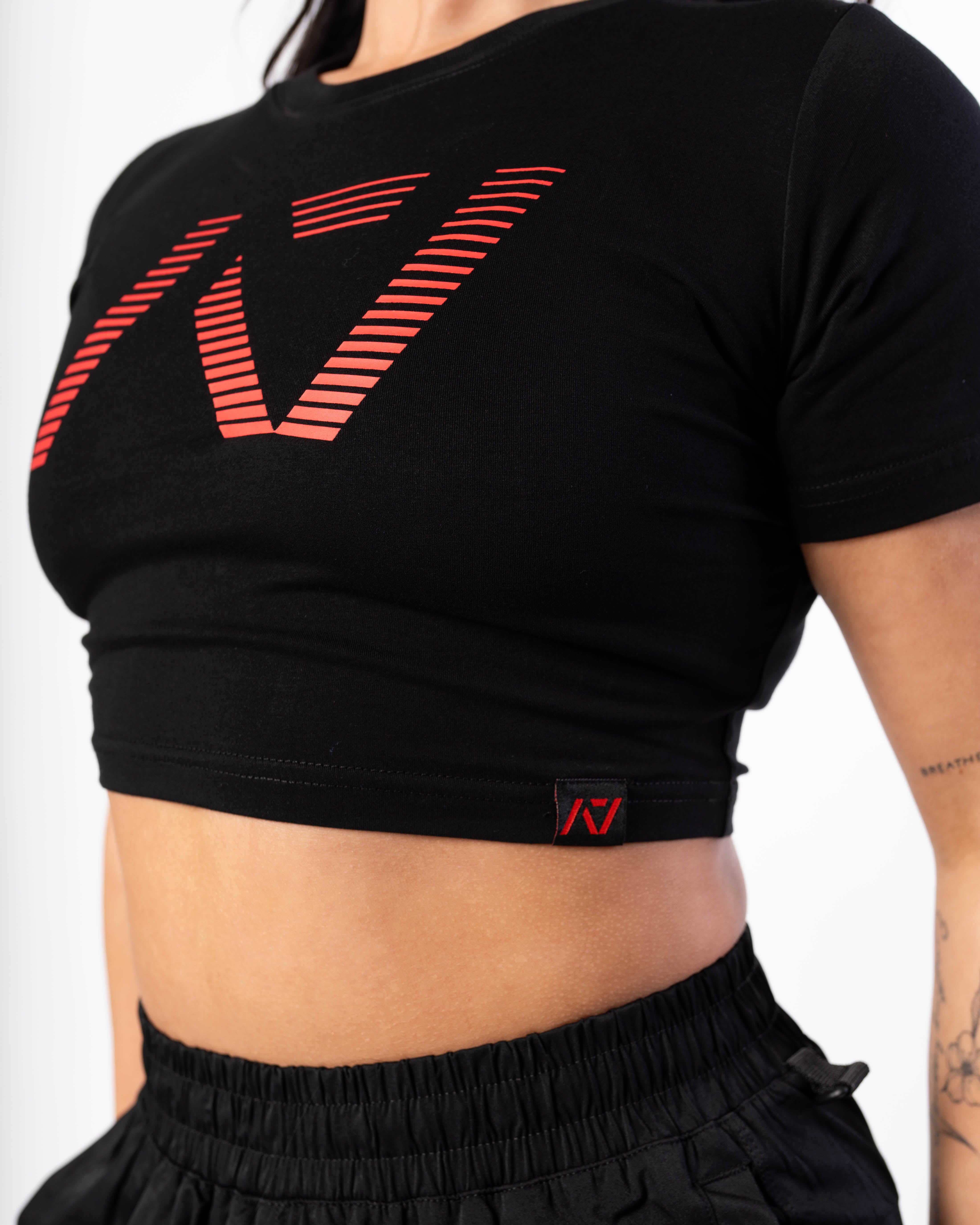 Kinetic True-Fit Women's Bar Grip Crop - Red Dawn