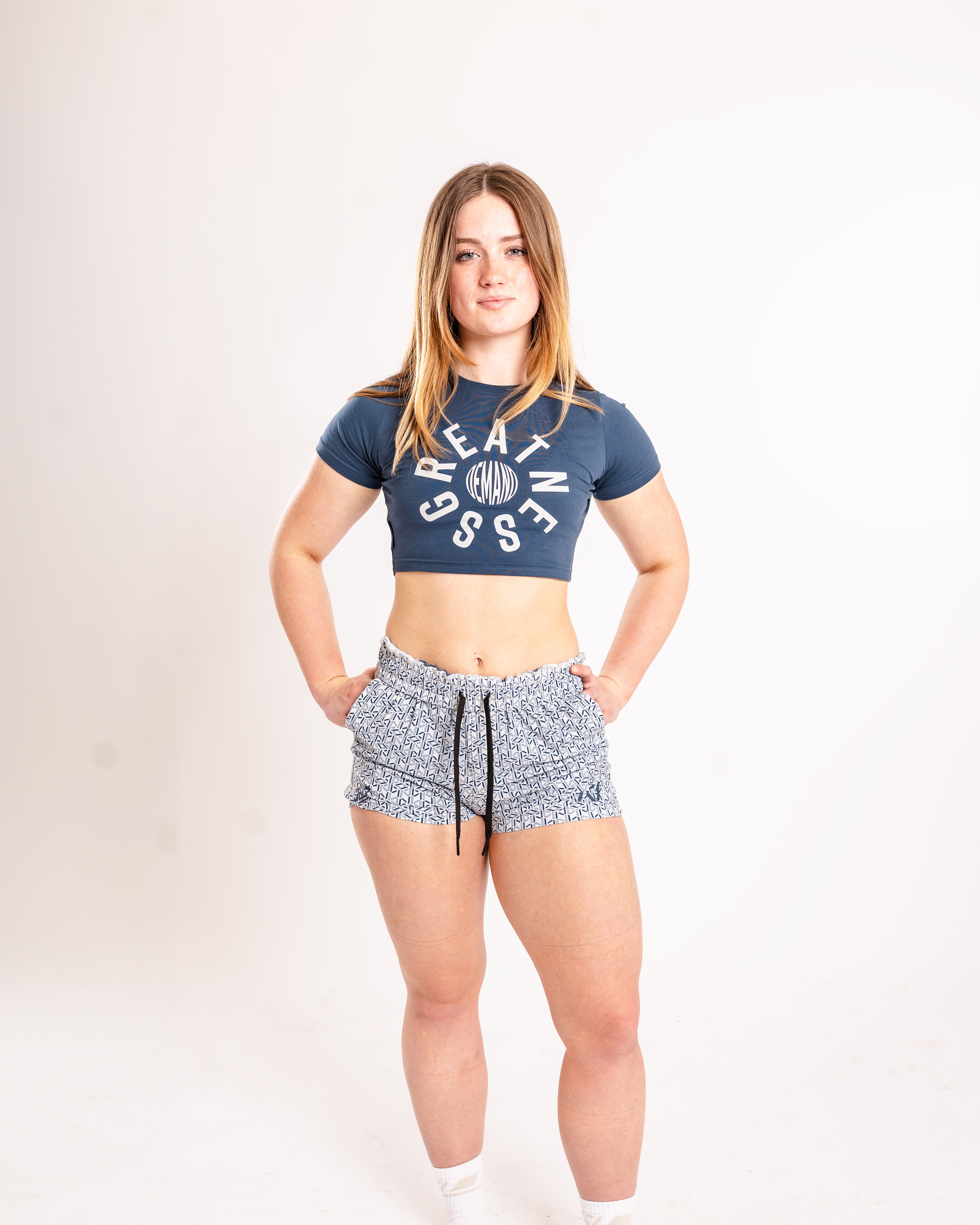 Orbit True-Fit Women's Bar Grip Crop - Tides Blue
