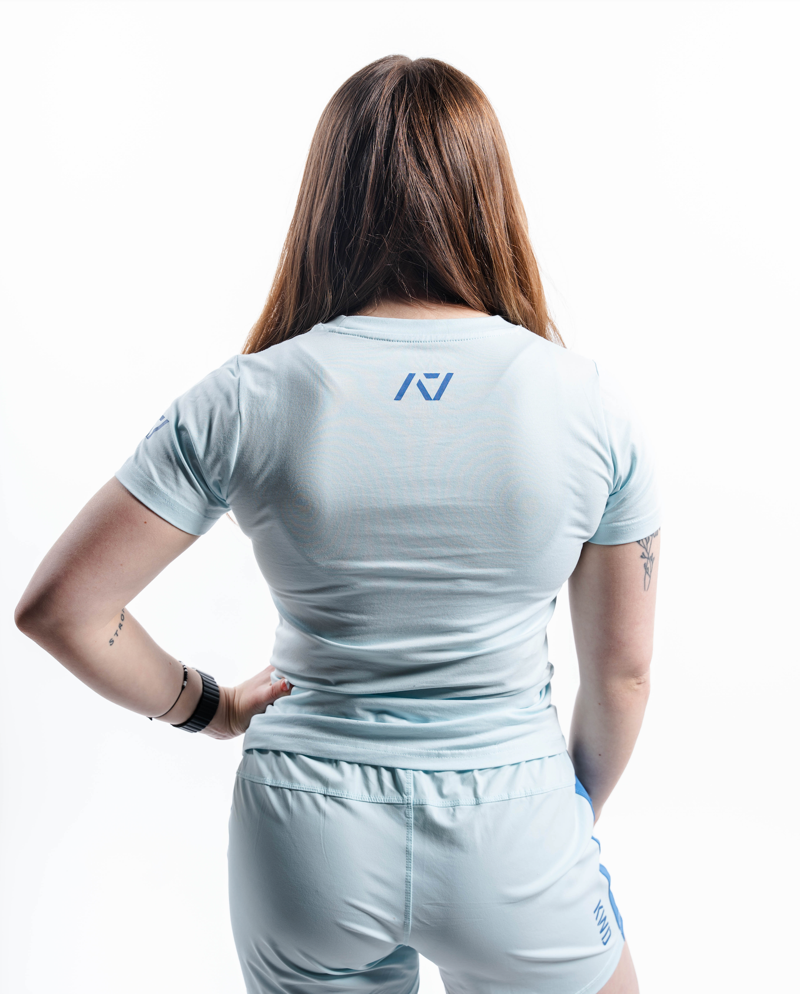 Demand Greatness True-Fit Women's Meet Shirt - Cyanite