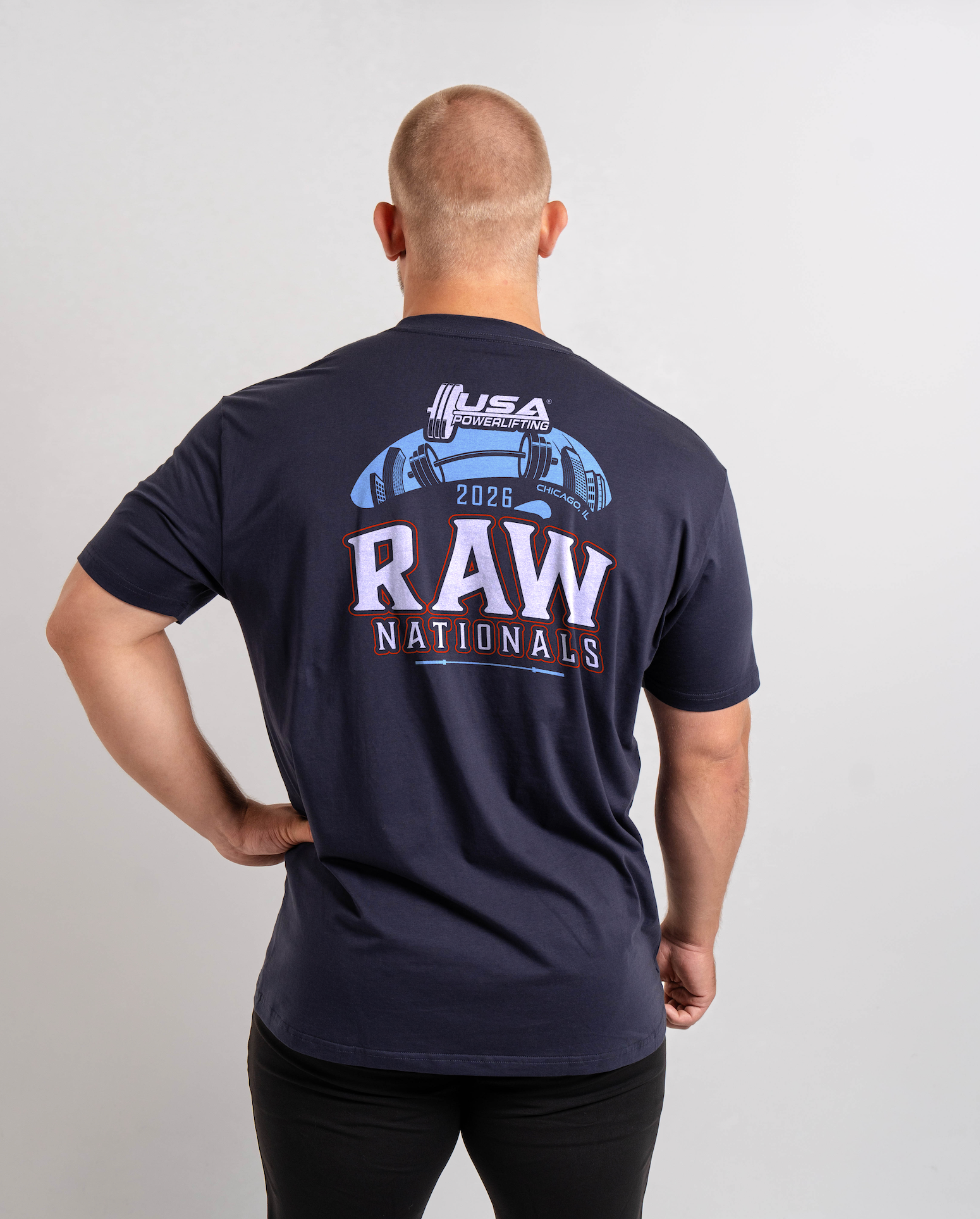2026 USAPL Raw Nationals True-Fit Men's Shirt - Navy