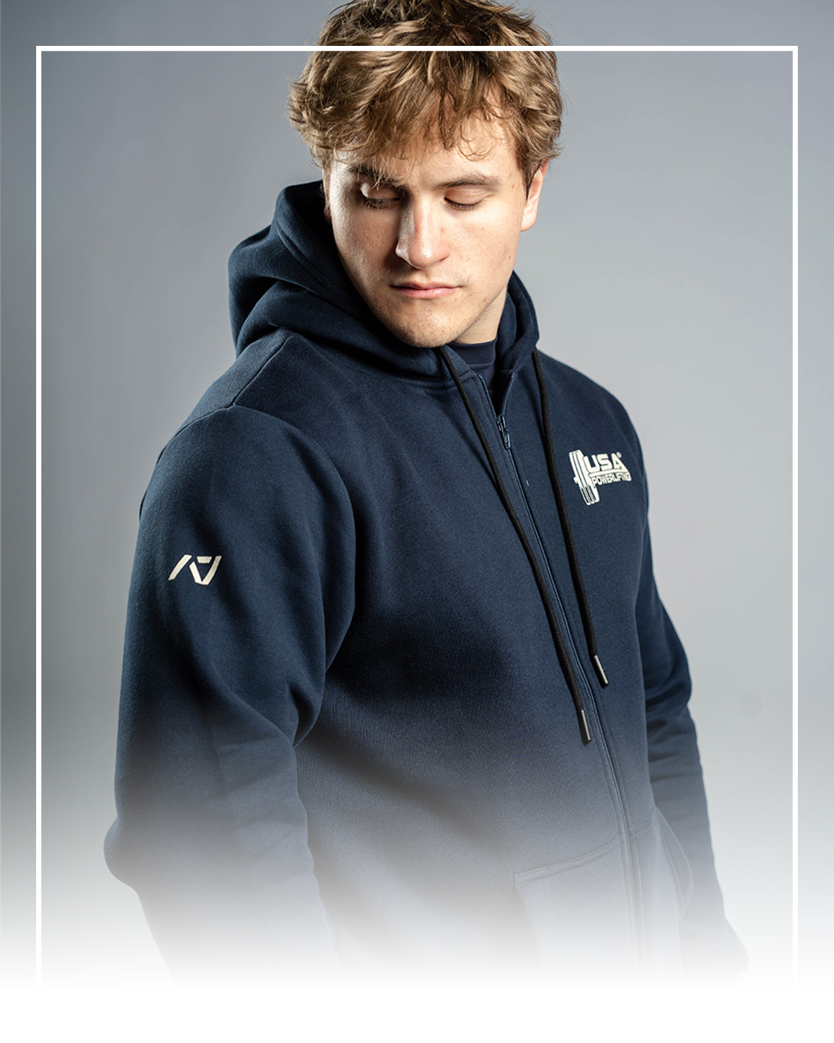 USAPL Zip Up show casing A7 logo on sleeve