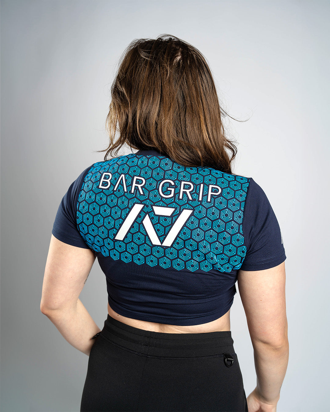 USAPL True-Fit Women's Bar Grip Crop - Navy