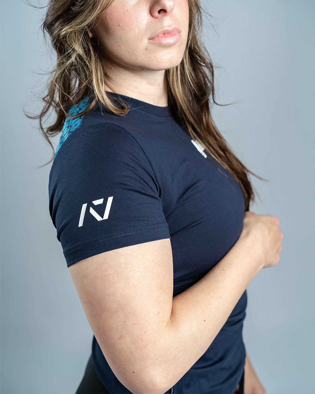 USAPL True-Fit Women's Bar Grip Shirt - Navy