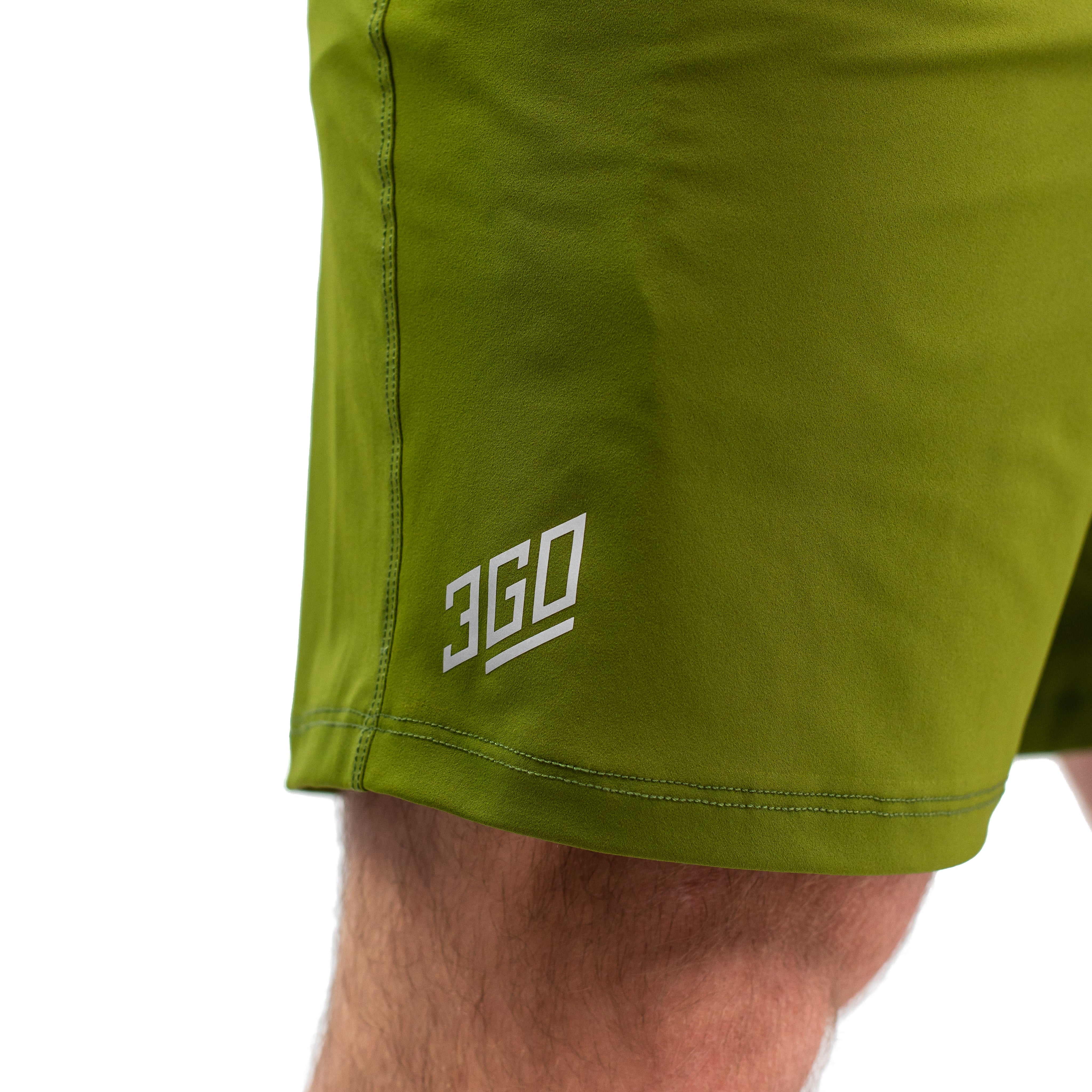 Matte silicone A7 logos on Military 360Go Shorts offering subtle, durable branding.