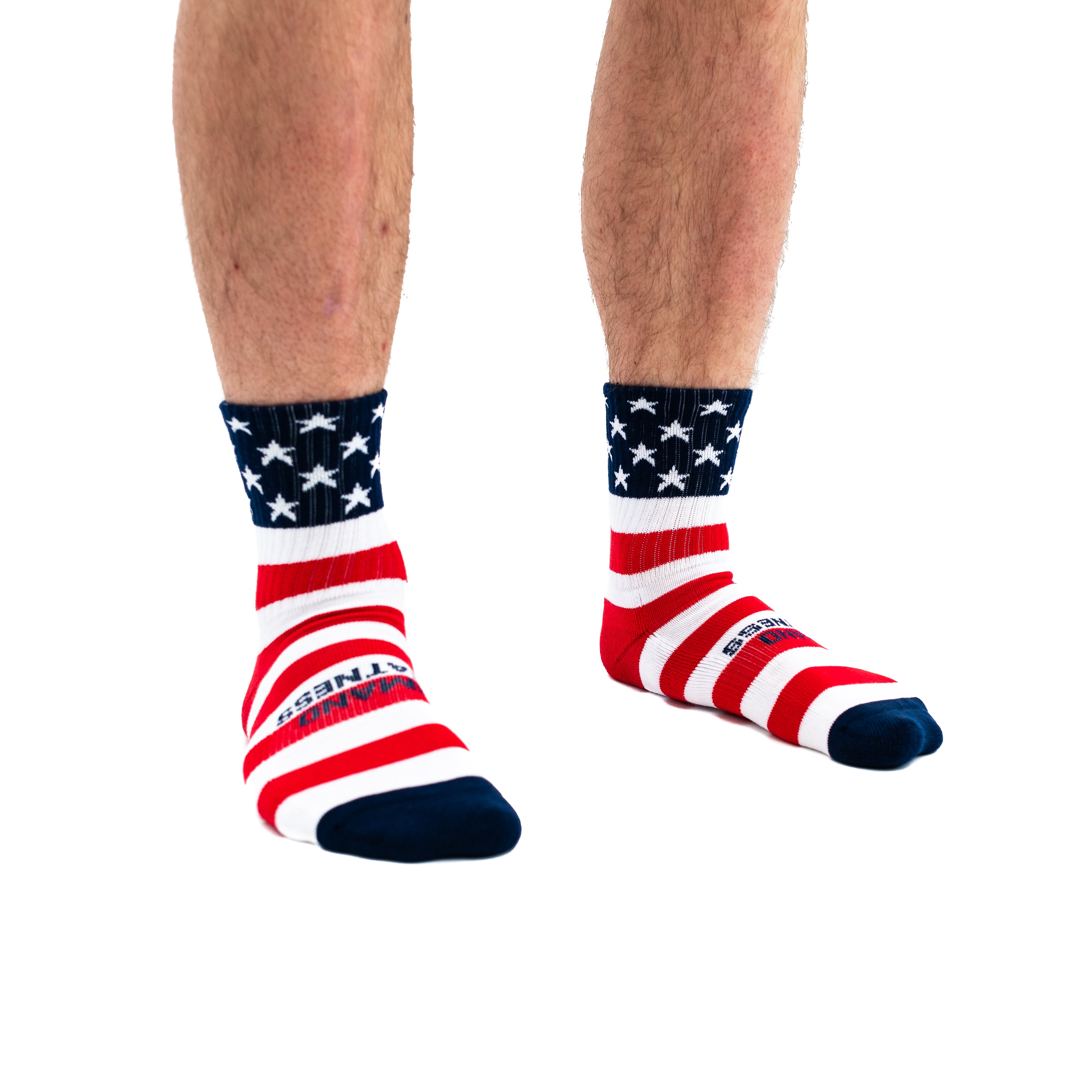 2 Pairs Under Armour USA Freedom Stars & Stripes Crew Socks (L)