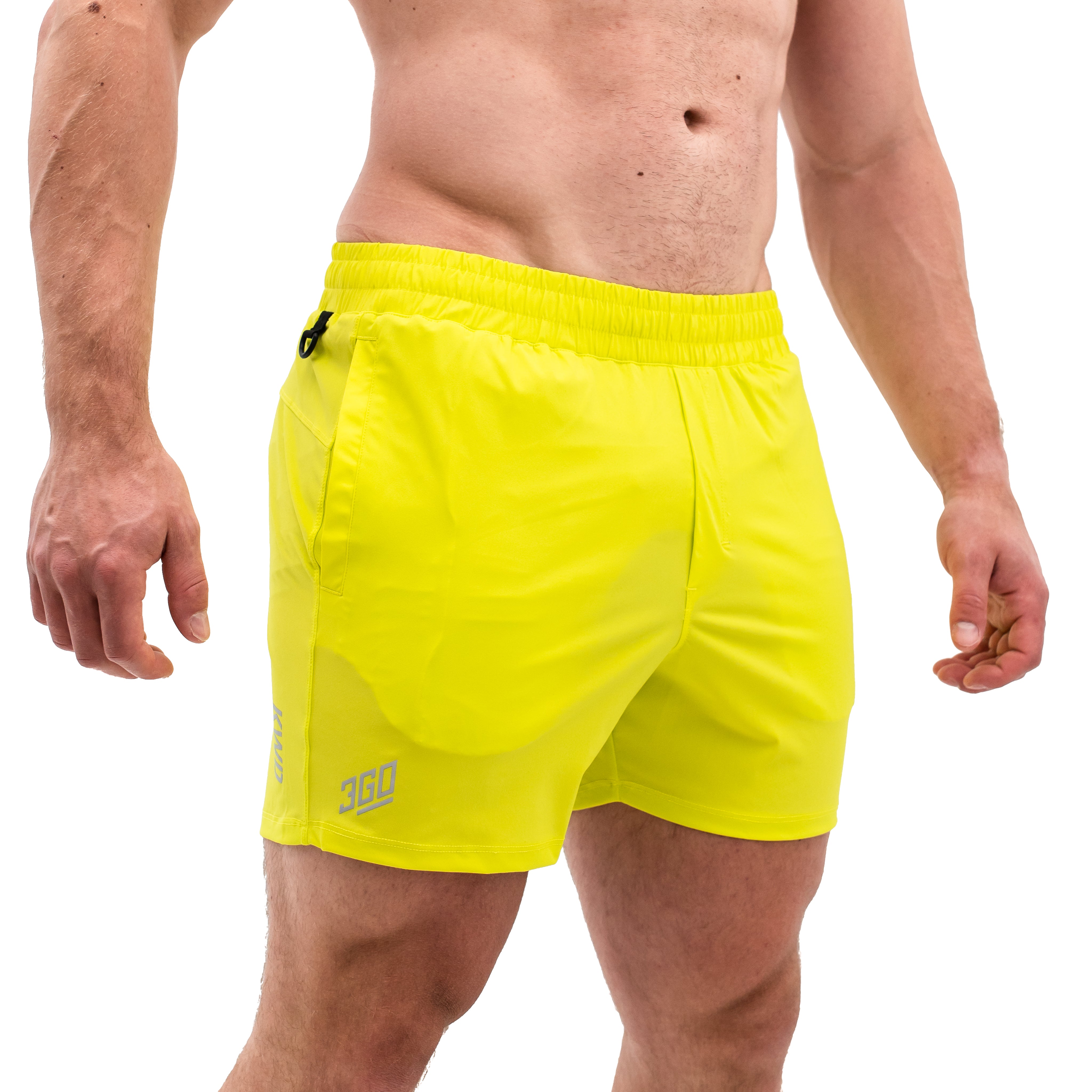 360Go KWD Electric Shorts  Neon Yellow Athletic Shorts – A7
