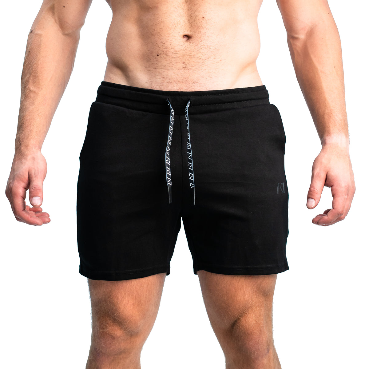 Black Activewear Shorts, Black Training Shorts