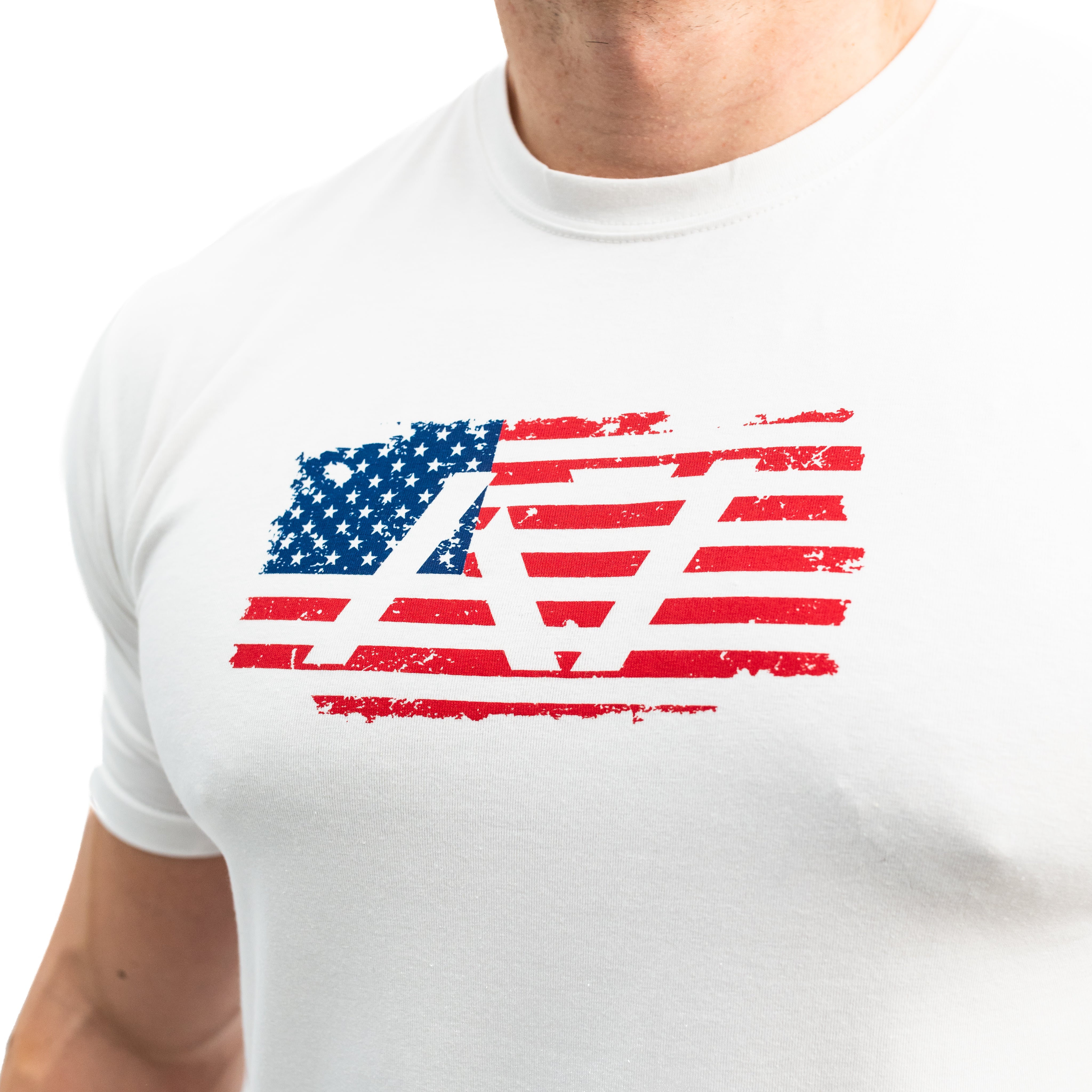 Americana - White Men’s Bar Grip Shirt