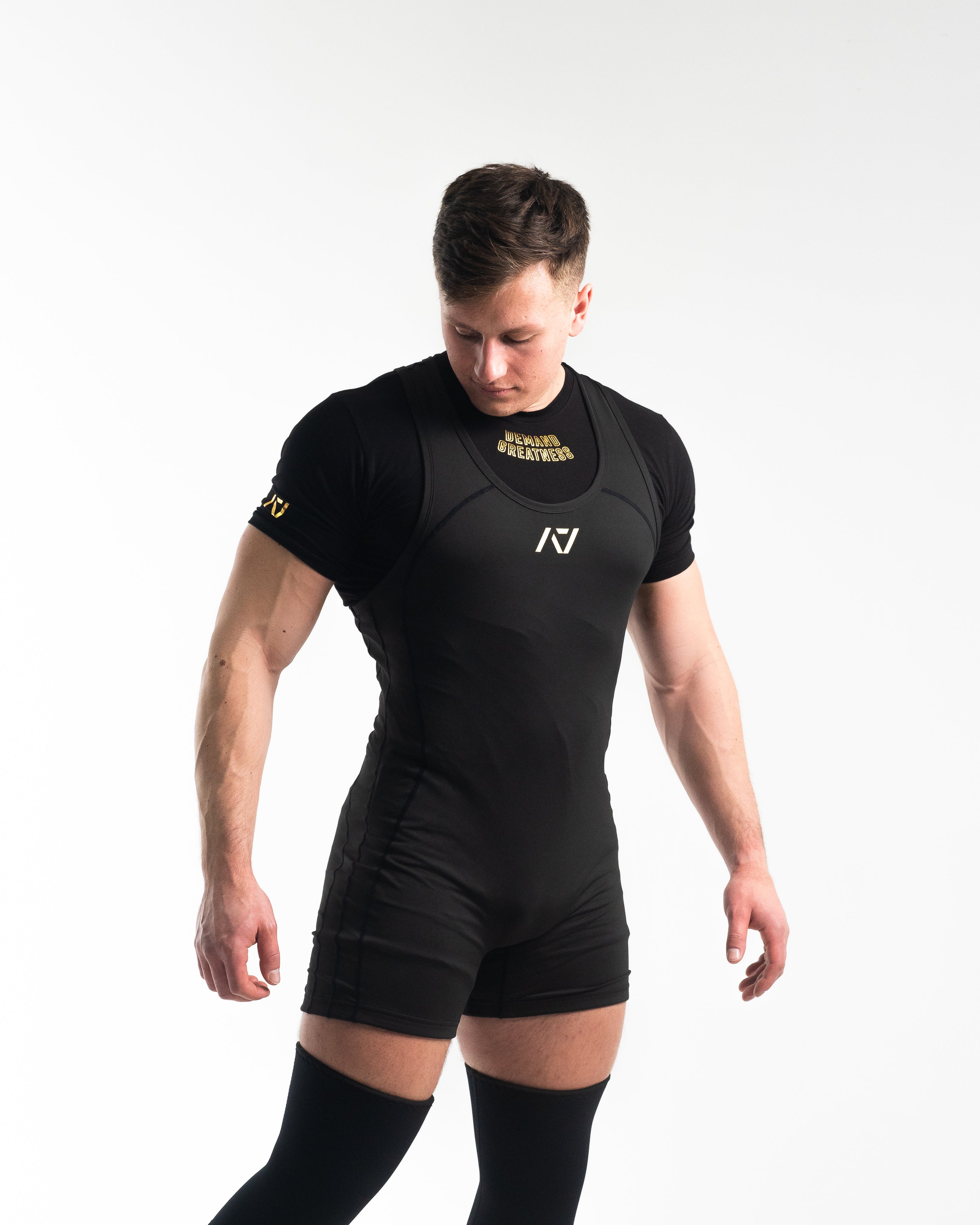 A7 Black Powerlifting Singlet, IPF Approved Singlet