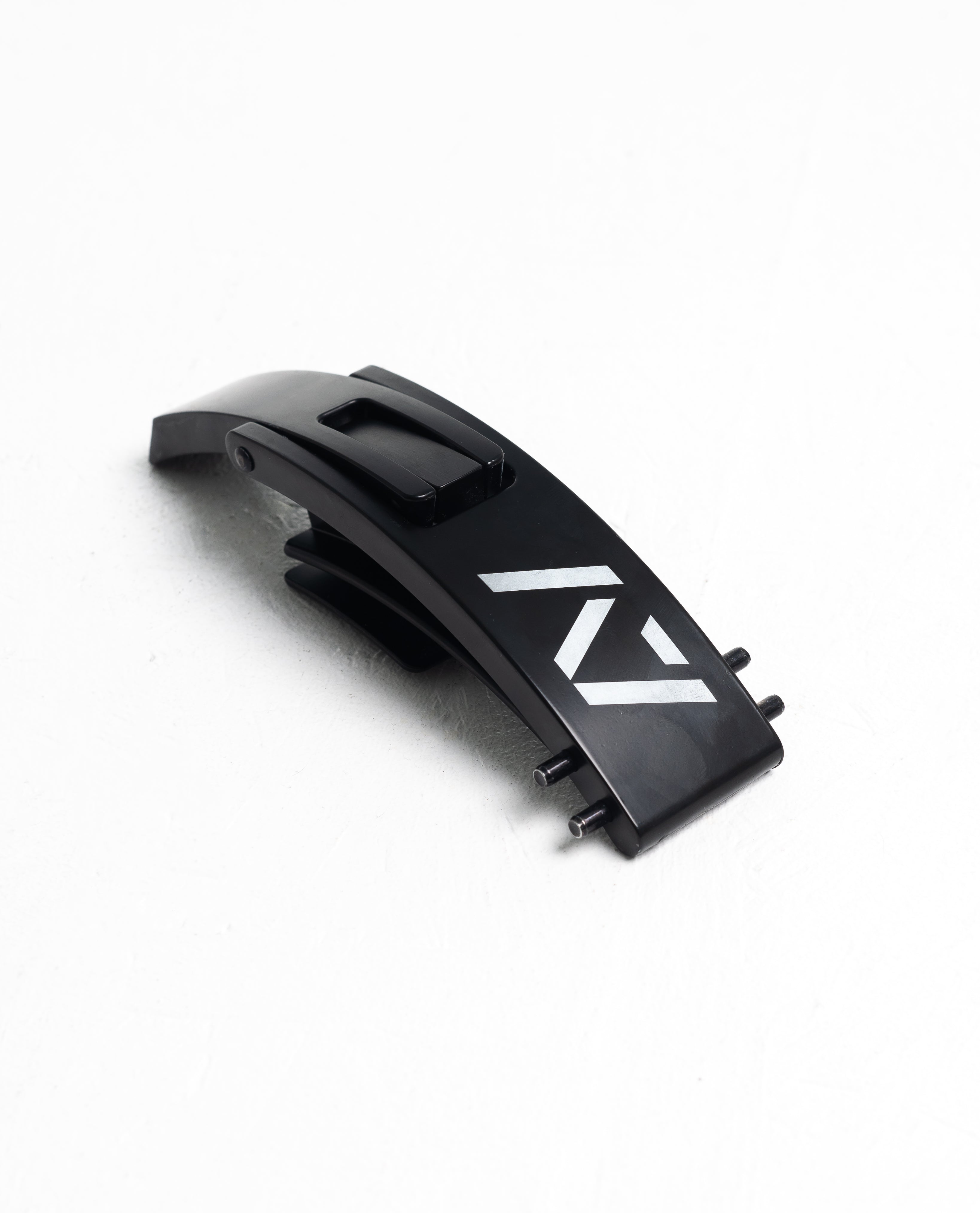 PAL Buckle - Black - Flat Lay, showing A7 Logo on black base.