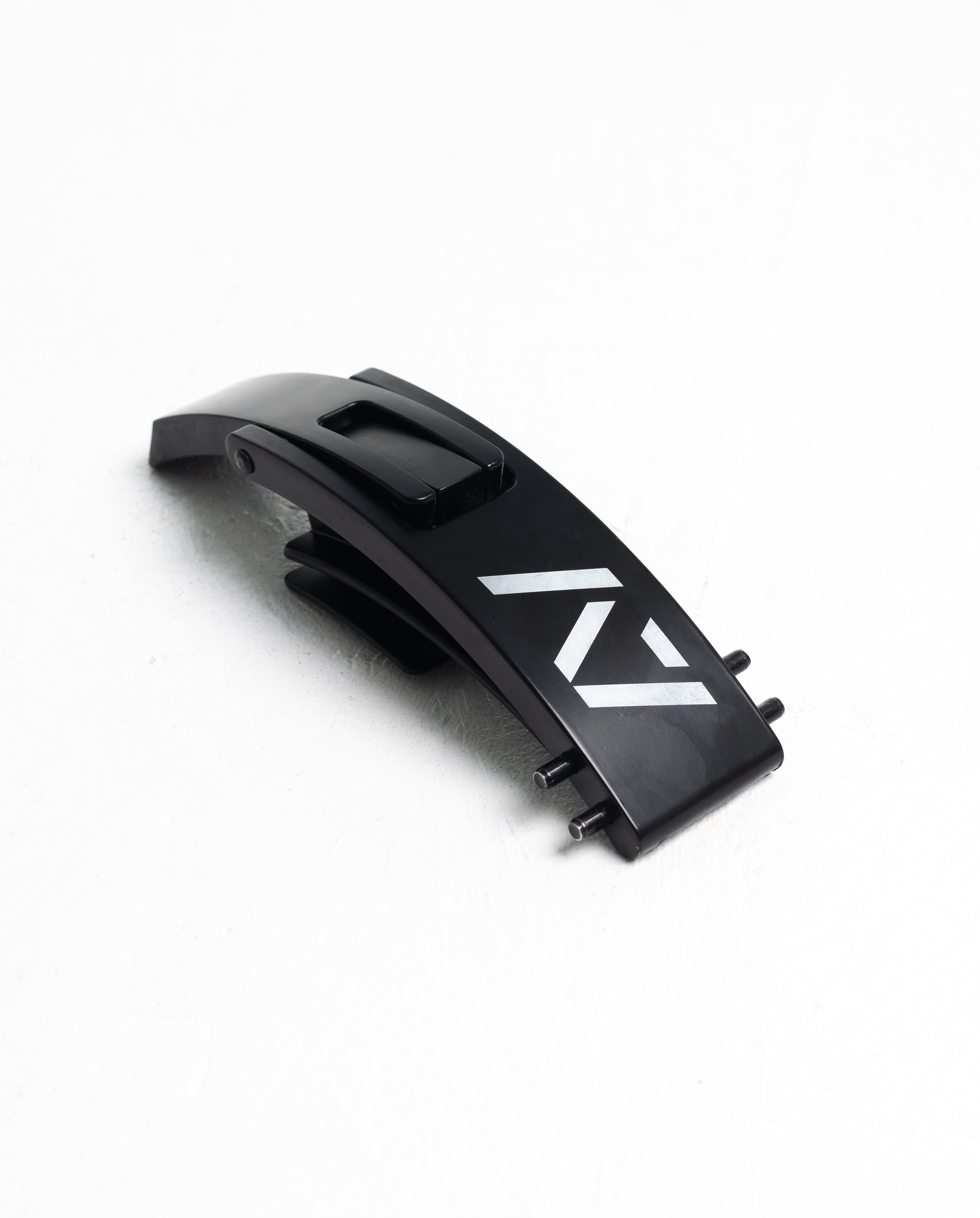 PAL Buckle - Black - Flat Lay, showing A7 Logo on black base.