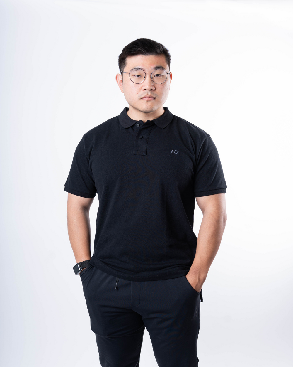 Cotton Polo - Black