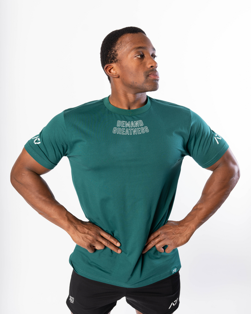 
                  
                    Demand Greatness True-Fit Men's Meet Shirt - Emerald Forás
                  
                