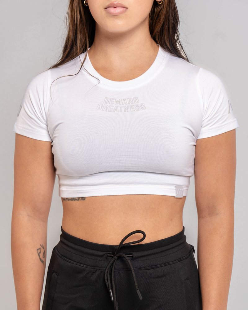 
                  
                    Demand Greatness True-Fit Women's Meet Crop - Polar
                  
                