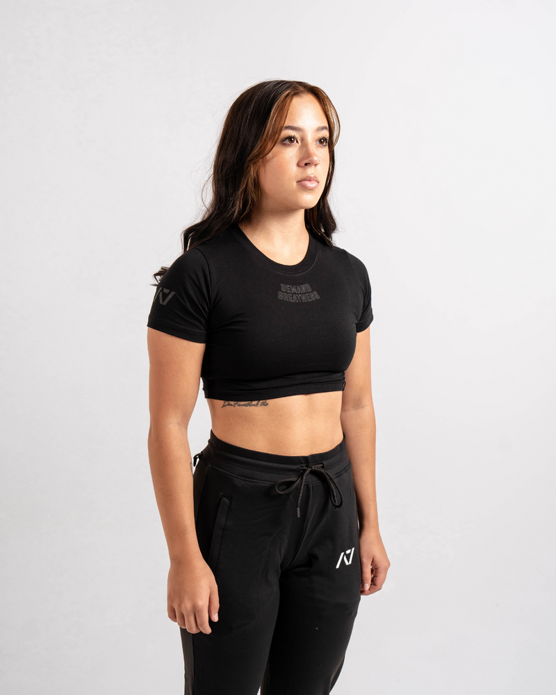 
                  
                    Demand Greatness True-Fit Women's Meet Crop - Stealth
                  
                