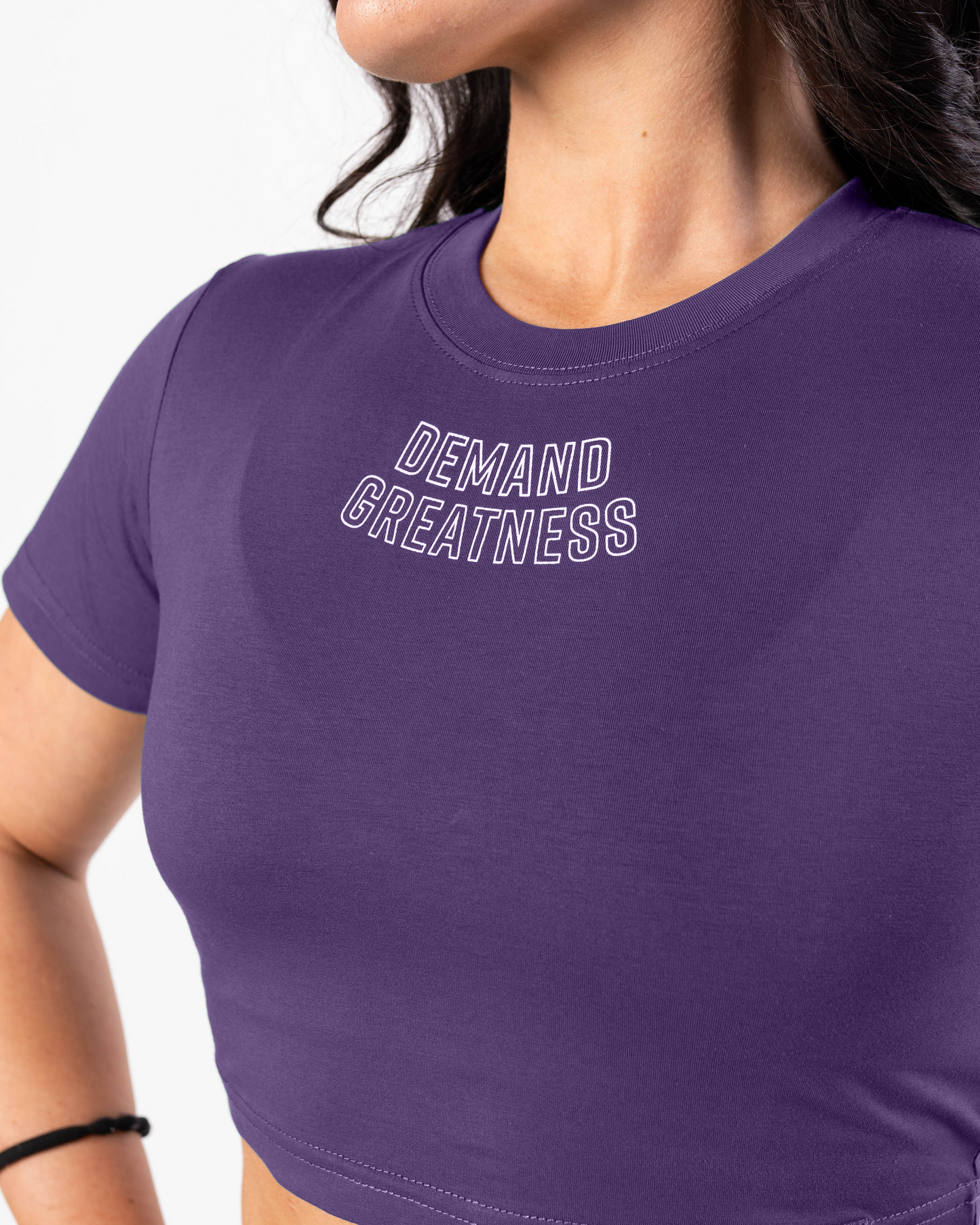 
                  
                    Demand Greatness True-Fit Women's Meet Crop - Purple
                  
                