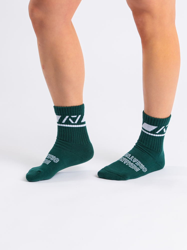 
                  
                    Crew Socks - Emerald Forás
                  
                