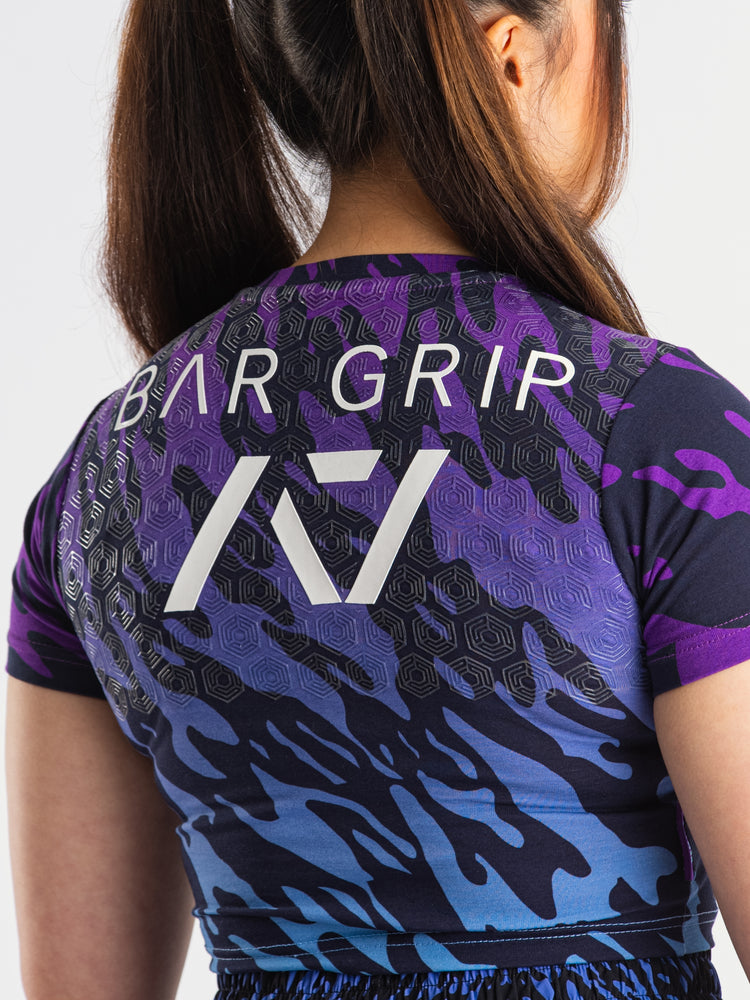 
                  
                    Violet Tiger Divided Women's Bar Grip Crop
                  
                