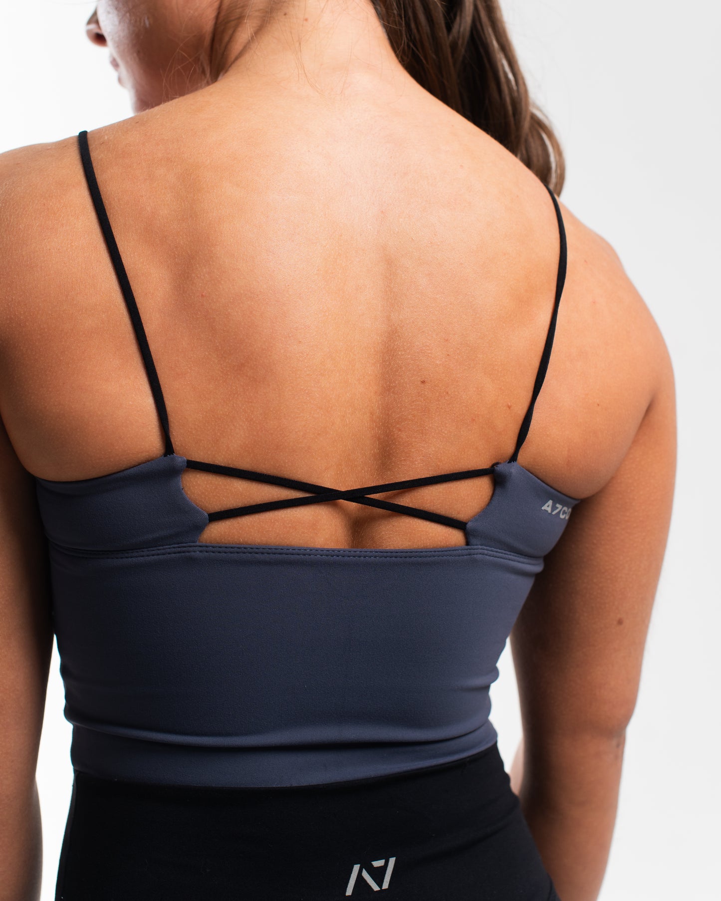 
                  
                    Strappy Cropped Cami - Foggy Navy
                  
                
