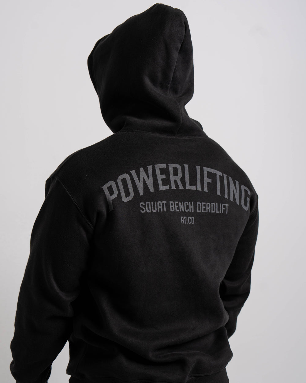 Powerlifting Unisex Oversized Hoodie - Shadow Stone Black