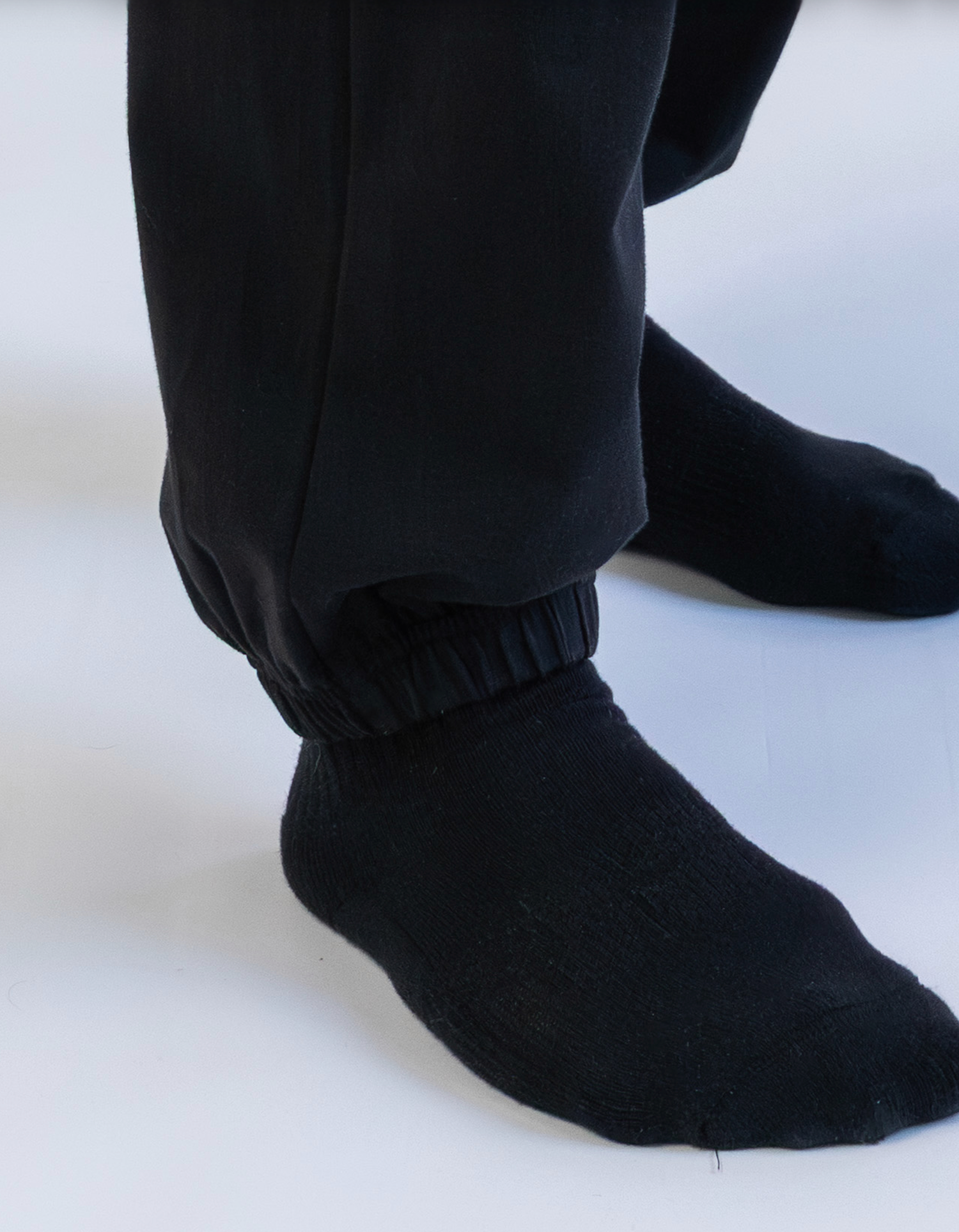 Organic Cotton Over-Fit Joggers - Black