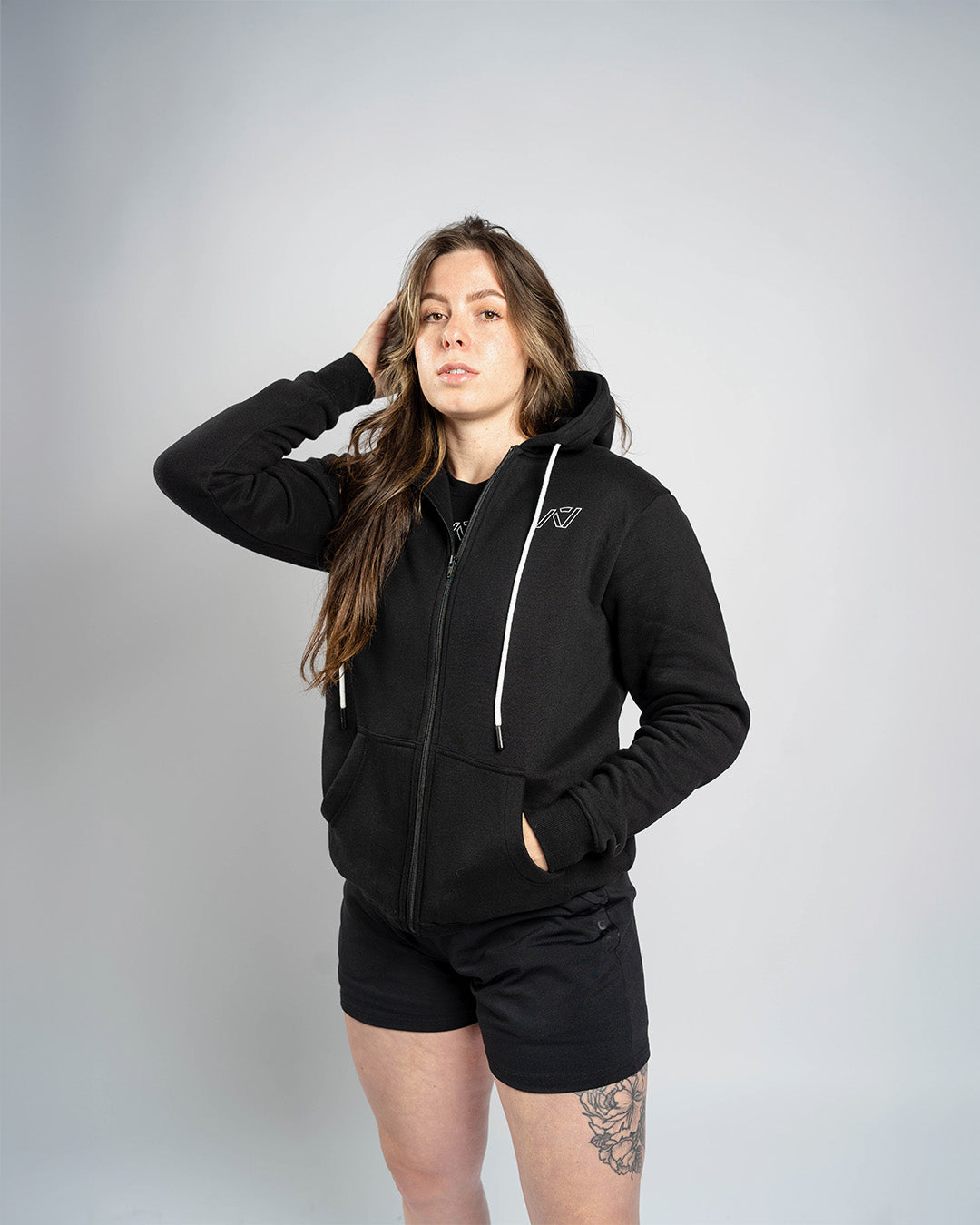 
                  
                    Affirmation Zip Hoodie - Domino
                  
                