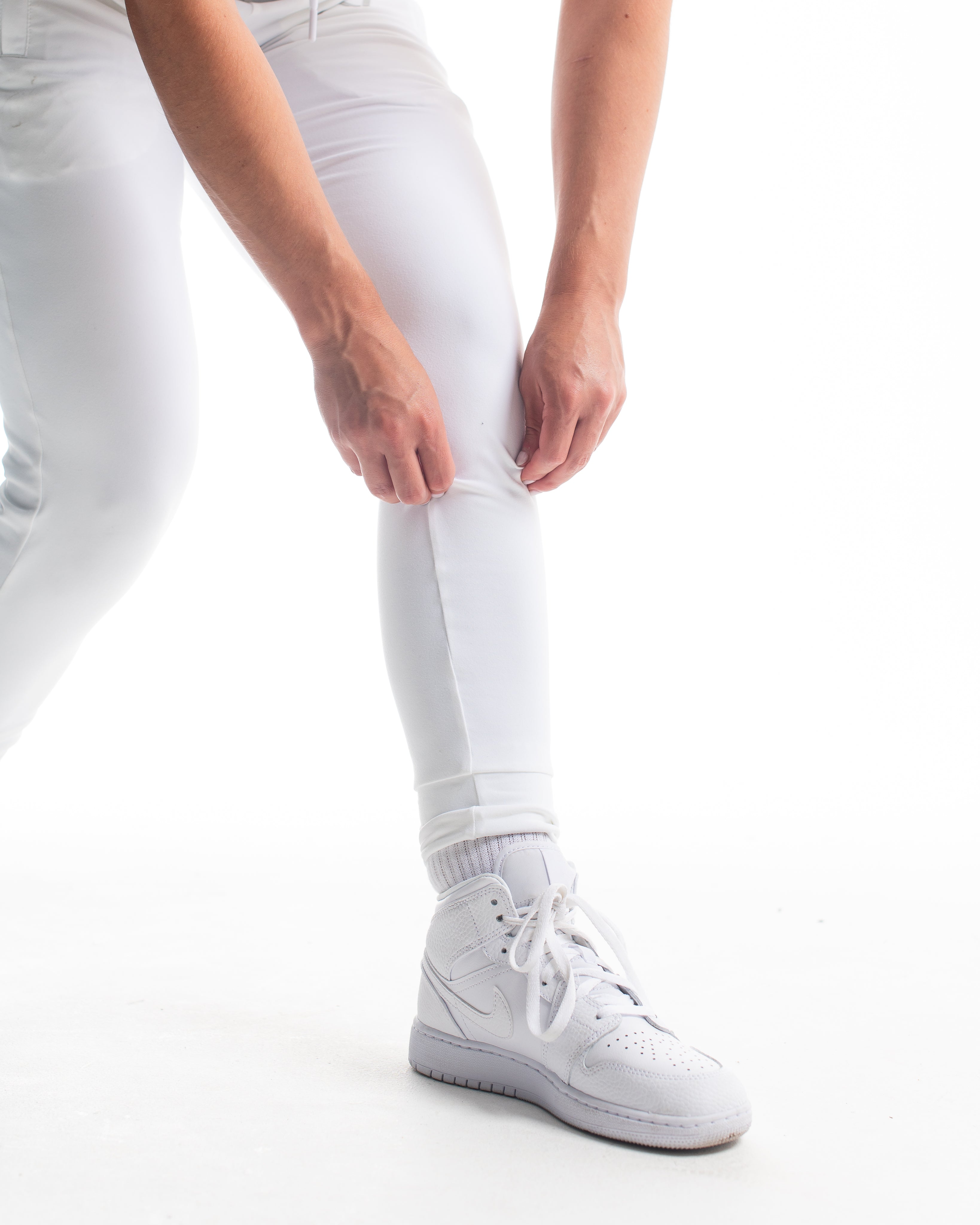 Defy White Joggers for Men & Women | White Jogger Pants – A7