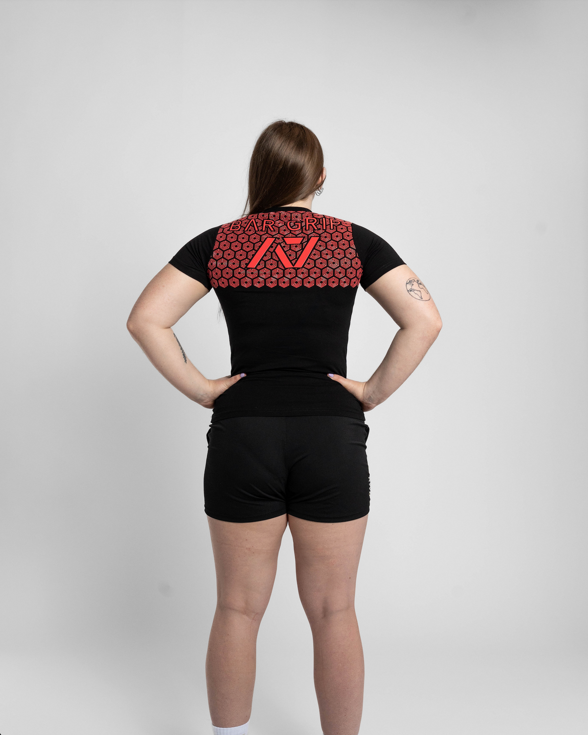 USAPL True-Fit Women's Bar Grip Shirt - Navy - A7 USAPL True-Fit Women's Bar Grip Shirt - Navy - A7