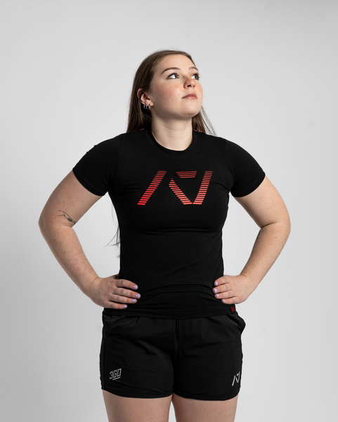 USAPL True-Fit Women's Bar Grip Shirt - Navy - A7 USAPL True-Fit Women's Bar Grip Shirt - Navy - A7