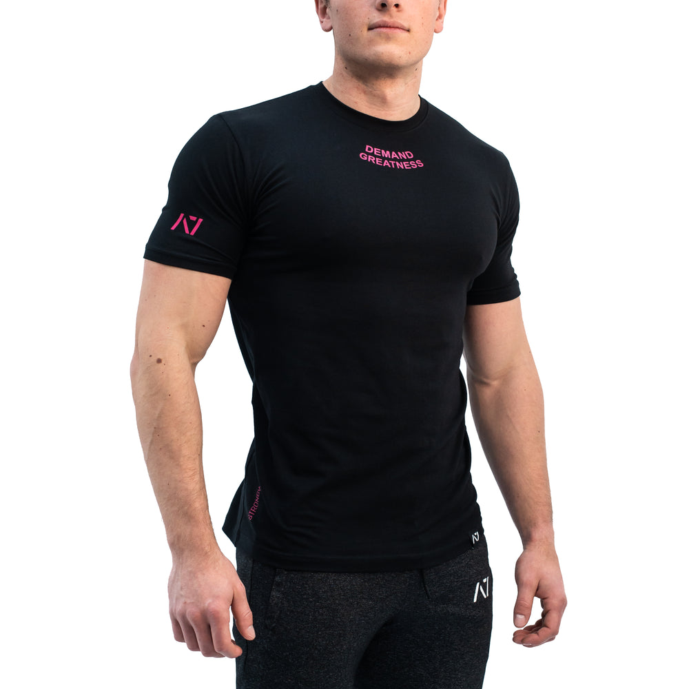 
                  
                    Demand Greatness Men's Meet Shirt - Pink
                  
                
