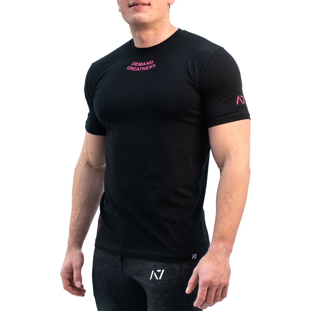 
                  
                    Demand Greatness Men's Meet Shirt - Pink
                  
                