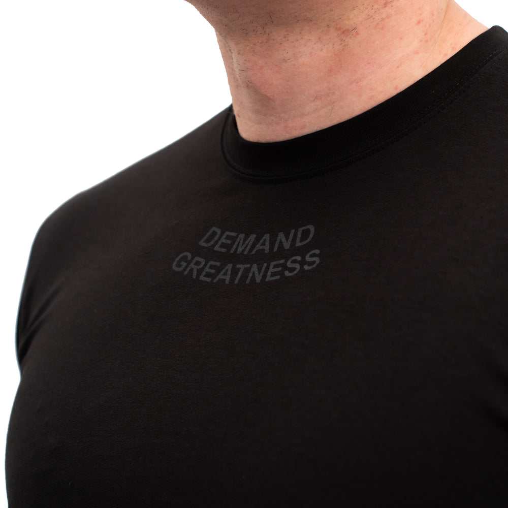 
                  
                    Demand Greatness IPF Approved Logo Men's Meet Shirt - Stealth
                  
                