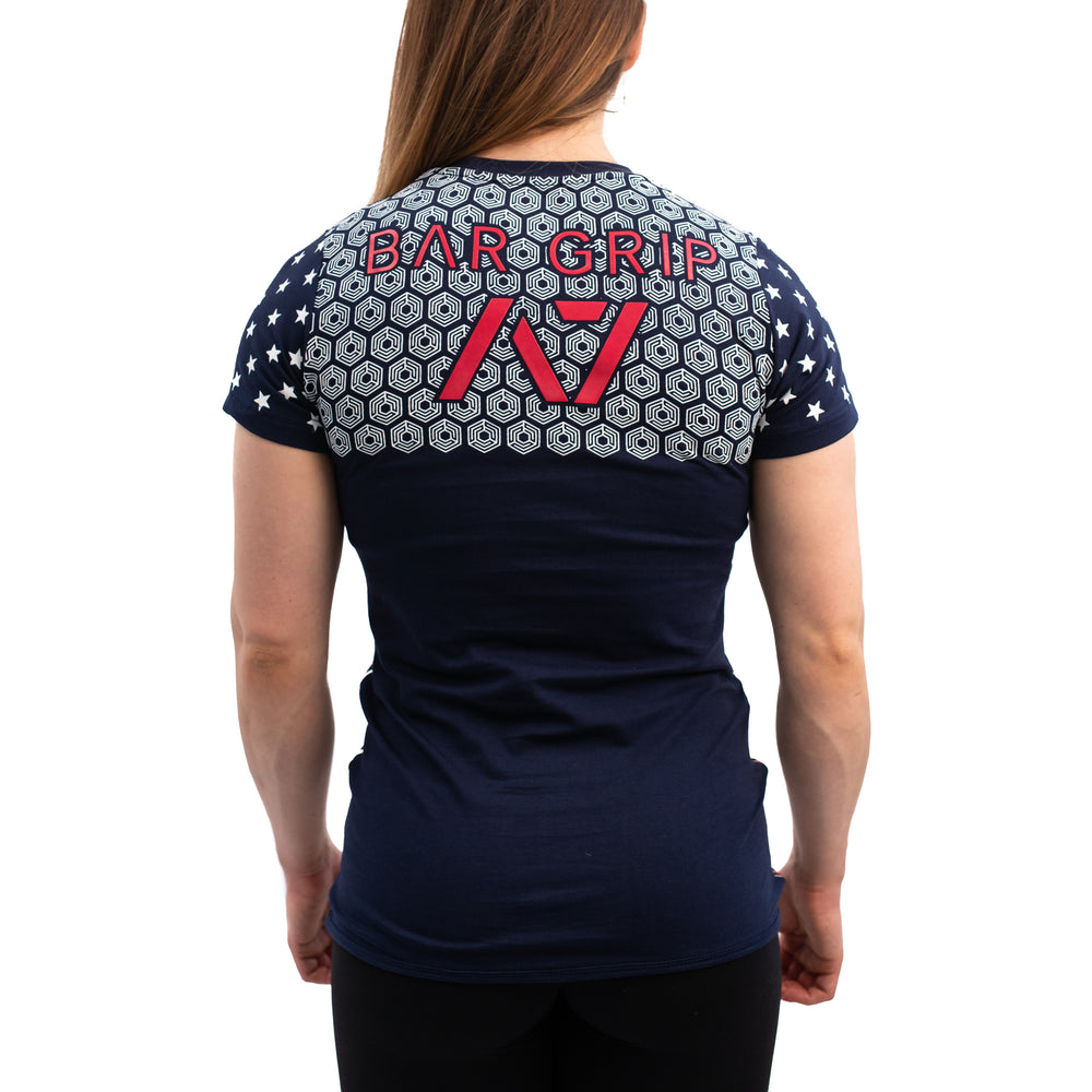 Women's Americana Strongman Shirt | USA Bar Grip Shirt | A7