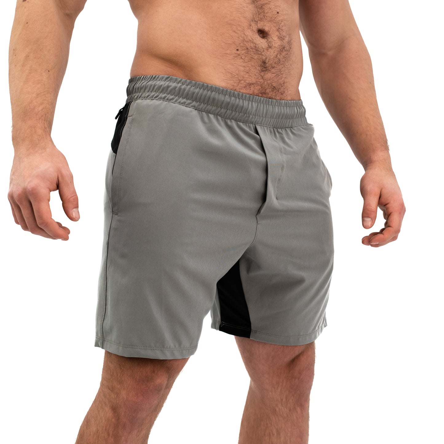 
                  
                    Men's Center-stretch Squat Shorts - Grayscale
                  
                