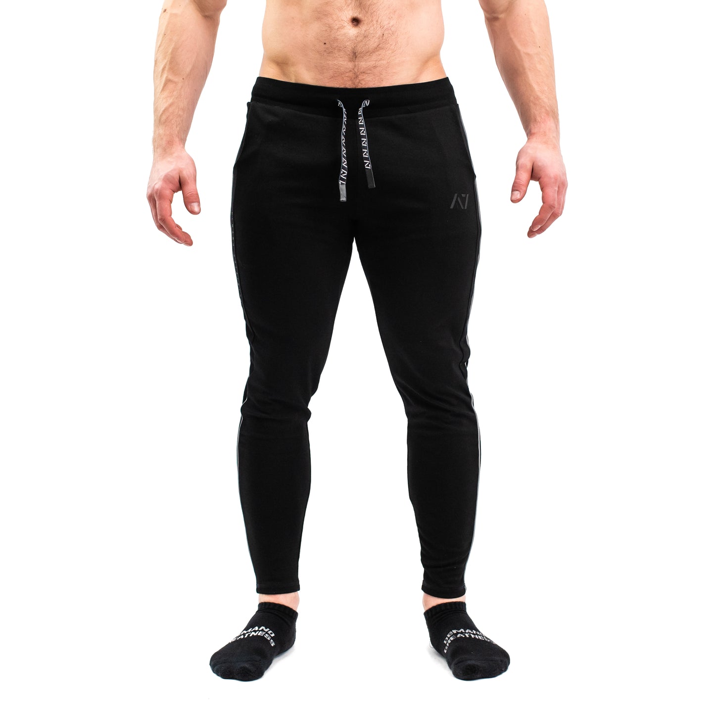 YoungLA Gym Pants for Men, Slim Fit Tapered Sweatpants