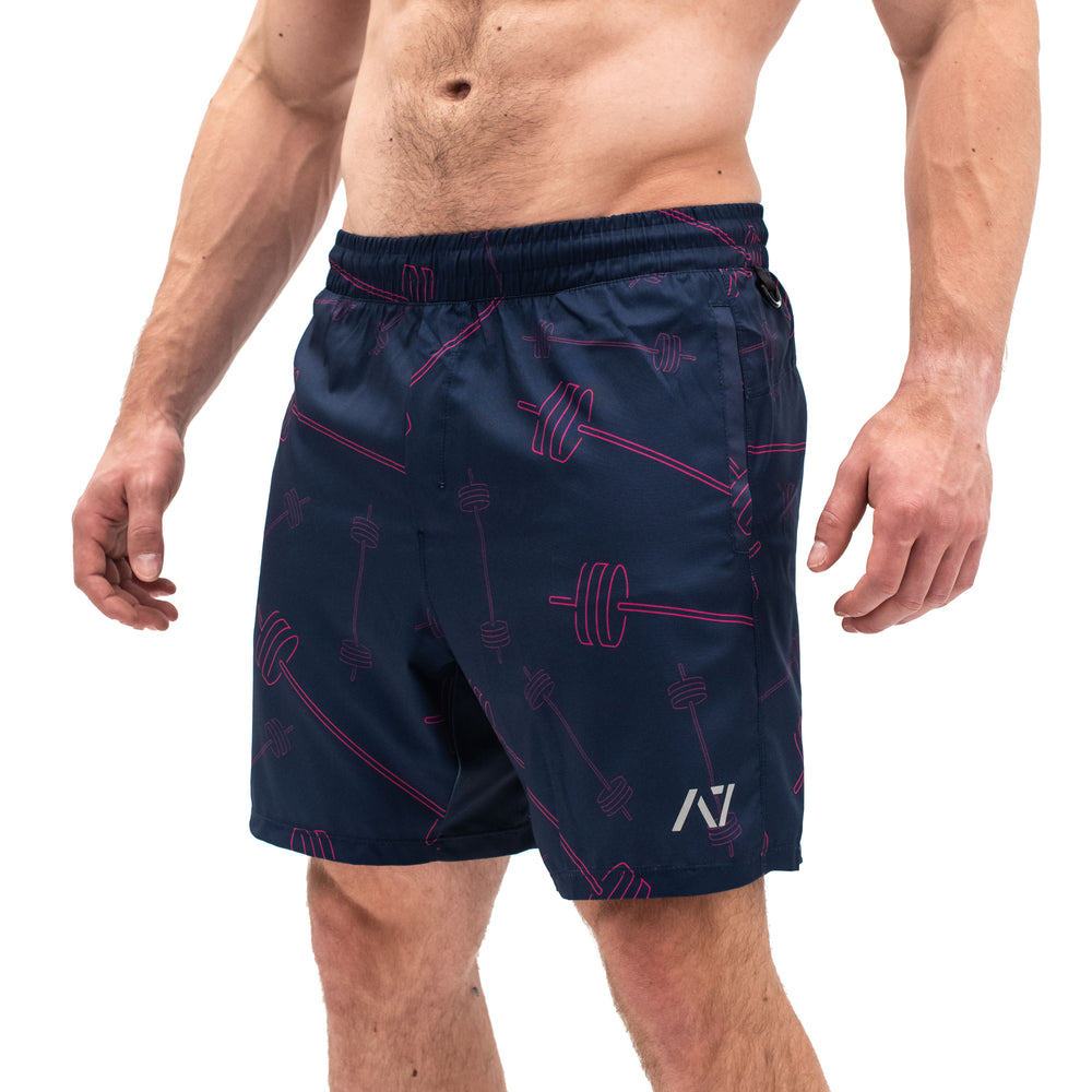 Men's Center-stretch Squat Shorts - Neon Barbells