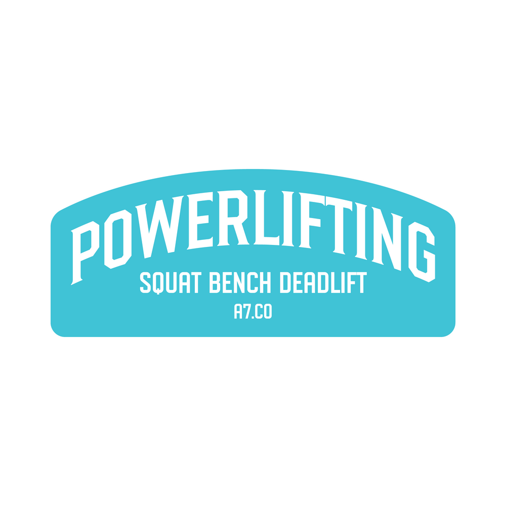 Powerlifting Iced Sticker