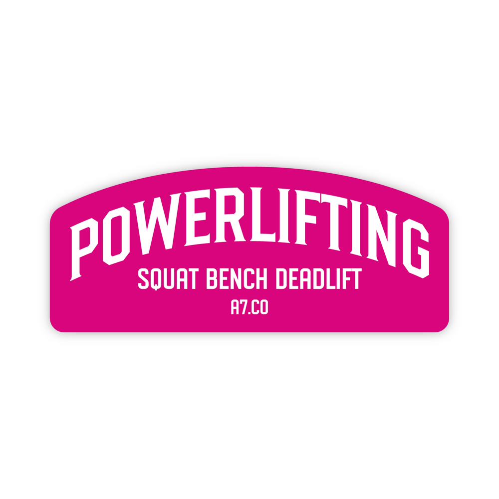 Powerlifting Pink Sticker